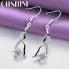 CHSHINE 925 Sterling Silver Charming Zircon Earrings For Women Fashion Jewelry