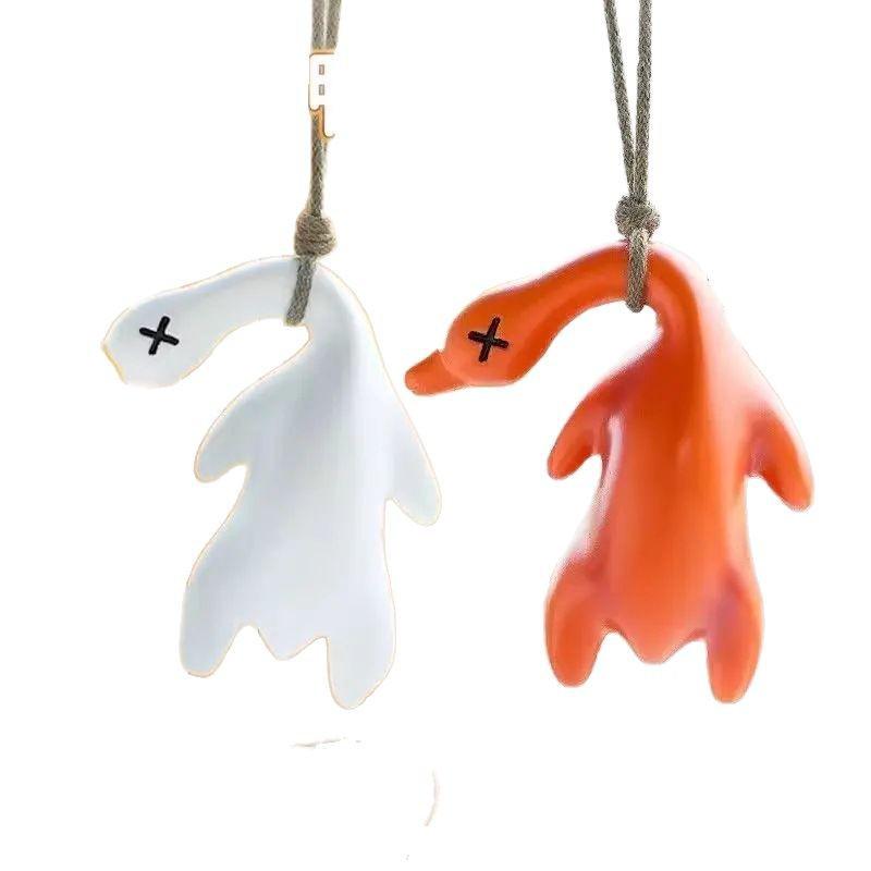 Car Color-Changing Roast Duck Pendant: Creative Ornament for Cars & Schoolbags