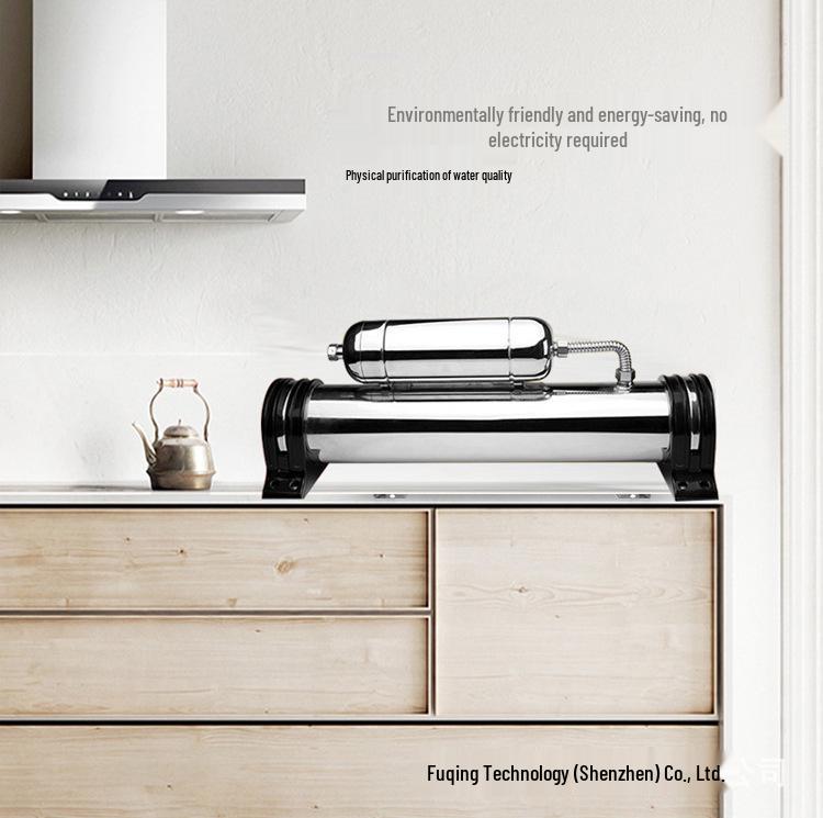 Stainless Steel Water Purifier for Milk Tea Shops - Large Flow Ultrafiltration Kitchen Tap Filter