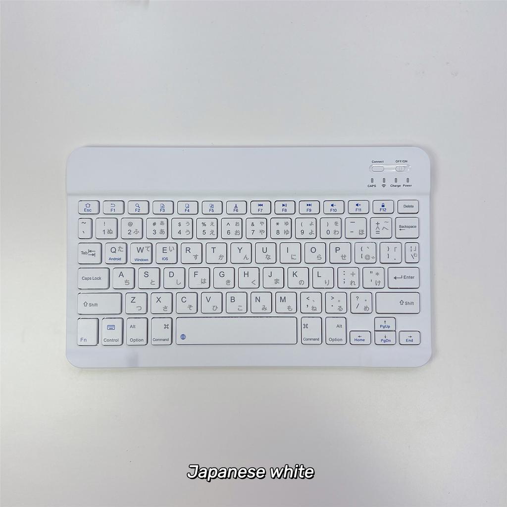 Ultra-Slim Bluetooth Keyboard Portable Mini Wireless Rechargeable for iPad Korean Japanese English Spanish Russian