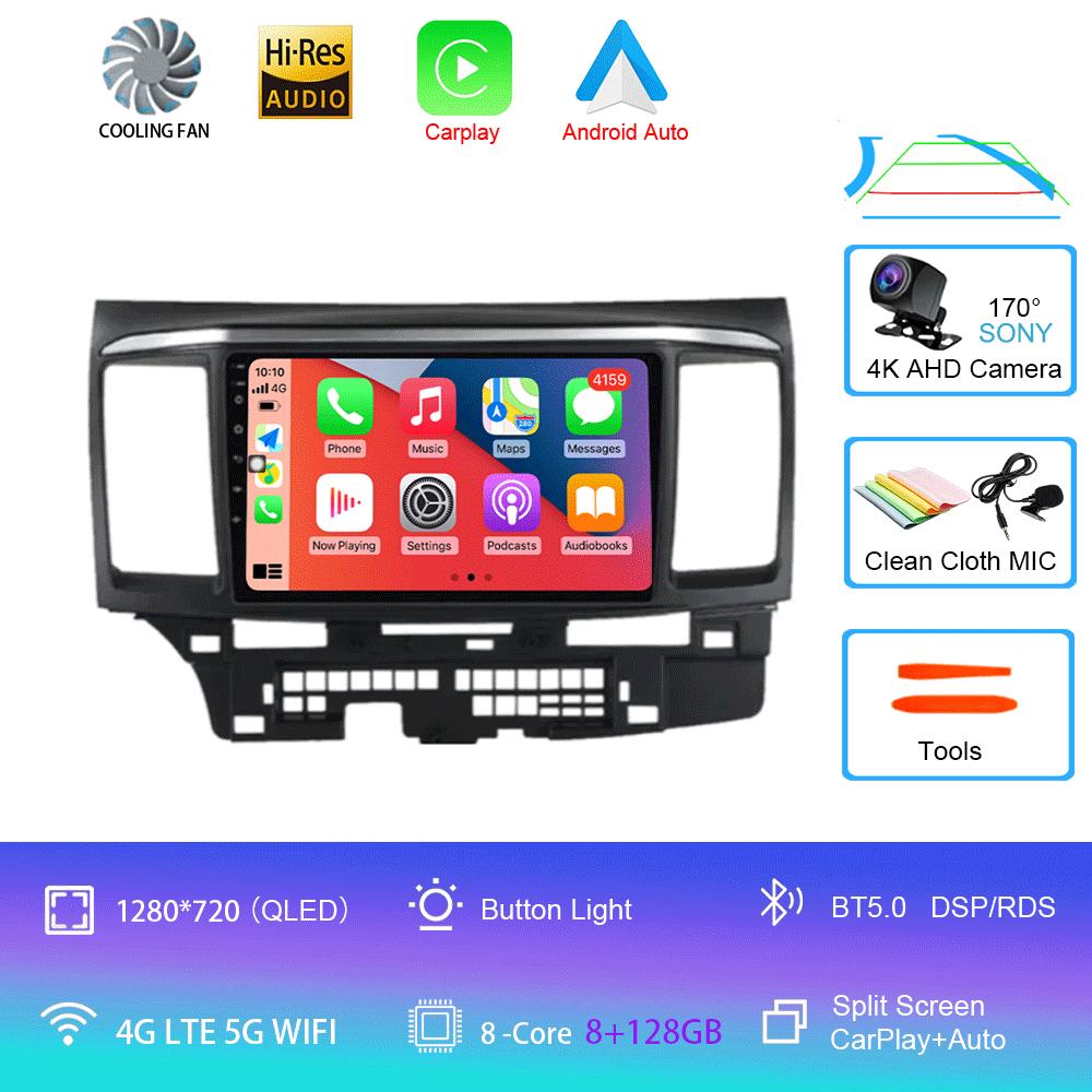 Android 14 Car Radio For MITSUBISHI LANCER 9 10 X 2008 2009 2010 2011 - 2016 9Inch Stereo Audio GPS Player Carplay Auto Screen