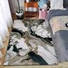 Luxury Marble Pattern Carpet with Gold Veins for Bedroom Decor Suitable for Use As an Anti-slip for Living Room Bedroom Sofas