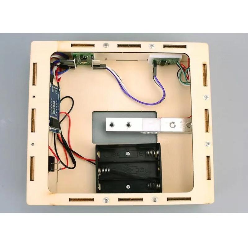Wooden Electric Digital Scale Model Kids Science Toy Technology Physics DIY Bricks Kit Learning Toys for Children