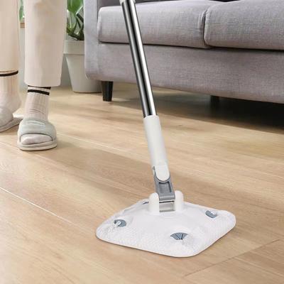 Trapeador de piso giratorio de 360 grados con toallero facial, palo telescópico, trapeador electrostático para limpiar ventanas, pisos y herramientas de limpieza del hogar.
