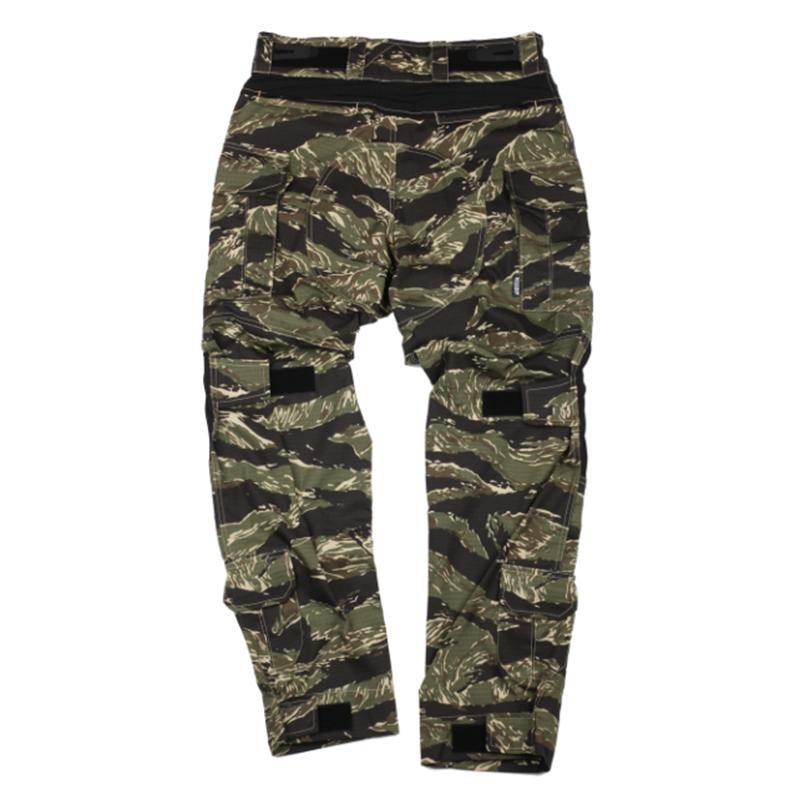 BEPAN G3 Versatile Outdoor Sport Hunting Combat Pants With Knee Pads Green Tiger Print