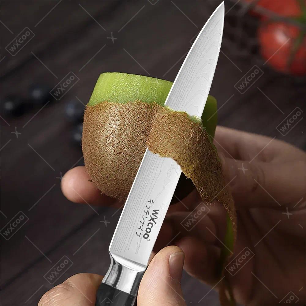 WXCOO Japanese Knife ProfessionalKitchen Knife Multifunction Cleaver 5CR15 Stainless Steel Kitchen Tools Professional Chef Knife Stainless Steel Blade