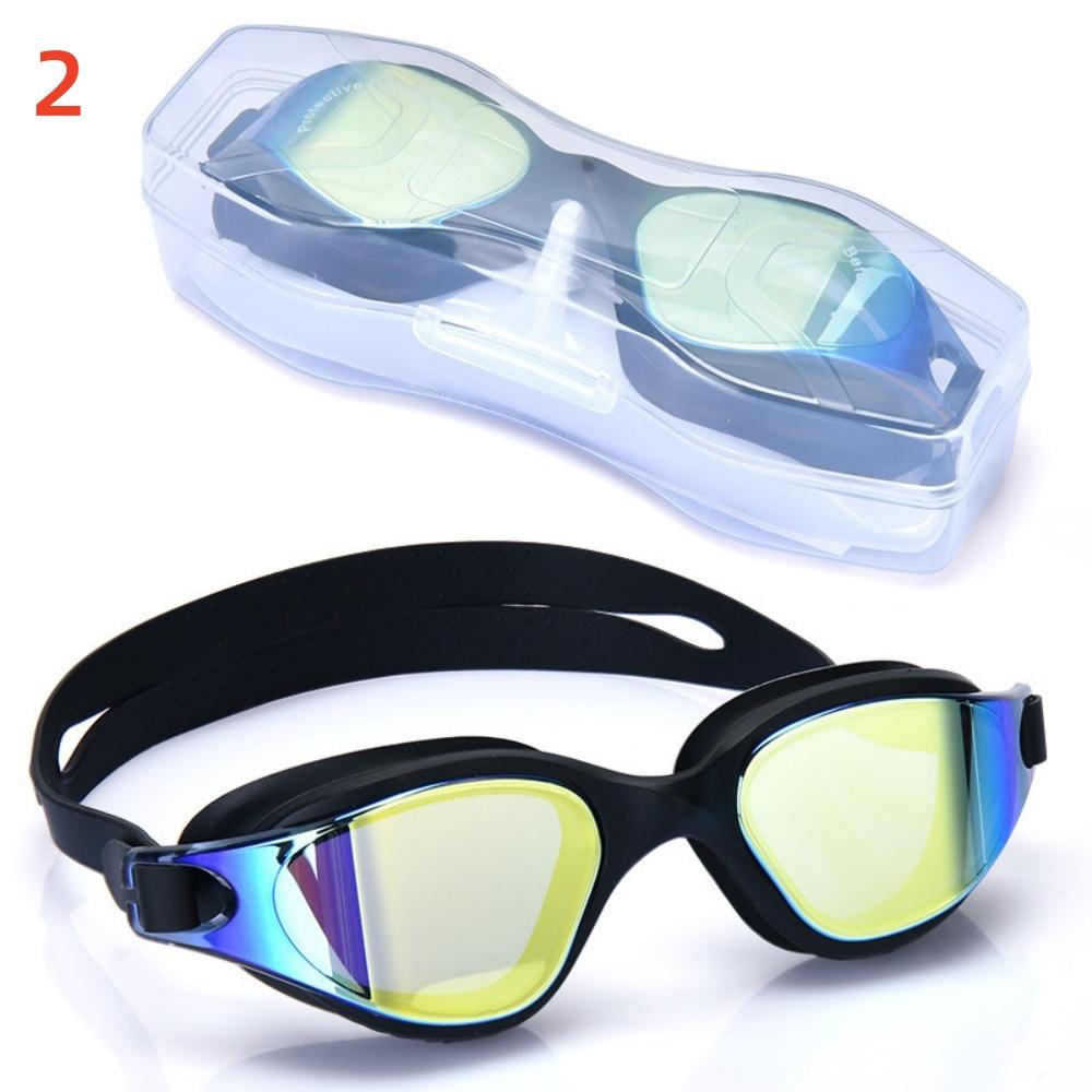 Adult Swim Goggles Clear Vision Anti-Fog Protection Swimming Glasses