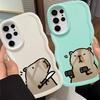 Cartoon Cute Capybara Soft Phone Cover Case for Samsung Galaxy S23 Plus S25 A25 S21 S20 FE S24 S22 Ultra A26 A35 A36 A54 A55 A34