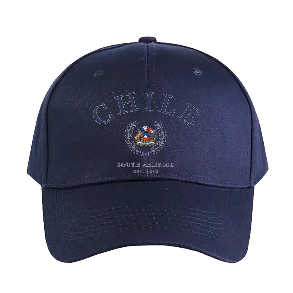 Chile South America Chilean Cap Summer Woman Man Baseball Cap Adjustable with Curved Brim Duckbill Cap Protection Sun Hats