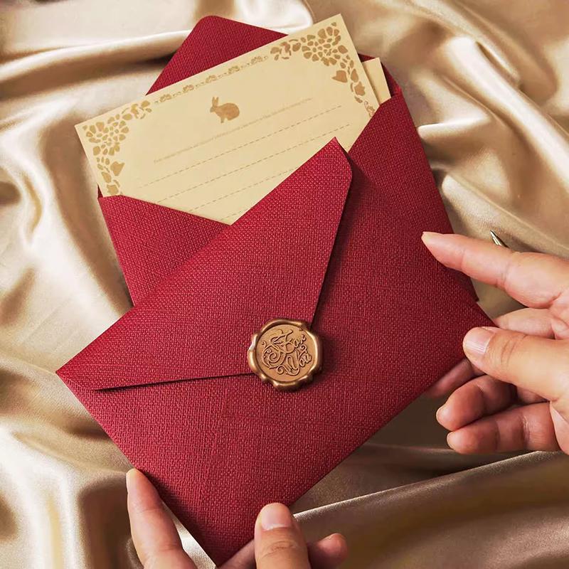10pcs Vintage Color Envelopes Letter Writing Stamp Wax Seal Stickers Postcards Wedding Gift Wrap Envelopes Korean Stationery