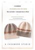 Women's 100% Pure Cashmere Color Block Knitted Hat with Ear Protection - New Fashion, Warm & Cozy