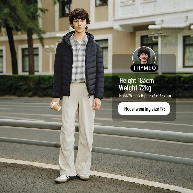 Tanboer Men's Lightweight Hooded Down Jacket TF246209