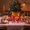 3 Pcs Reindeer Christmas Decor, Rustic Christmas Table Decor for Home, Farmhouse Centerpiece, Holiday Xmas Tiered Tray Decorations for Kitchen,