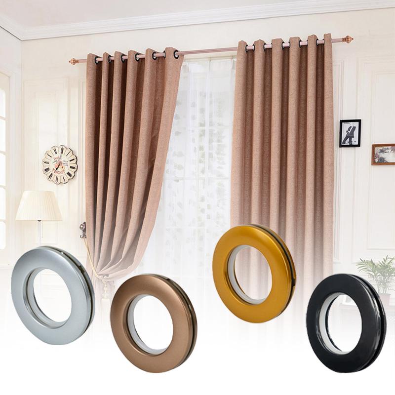 8/16/32/48 PCS Eyelet Curtain Rings Plastic Curtain Grommet Top Multiple Colour Modern Curtains Buckles Home Decoration
