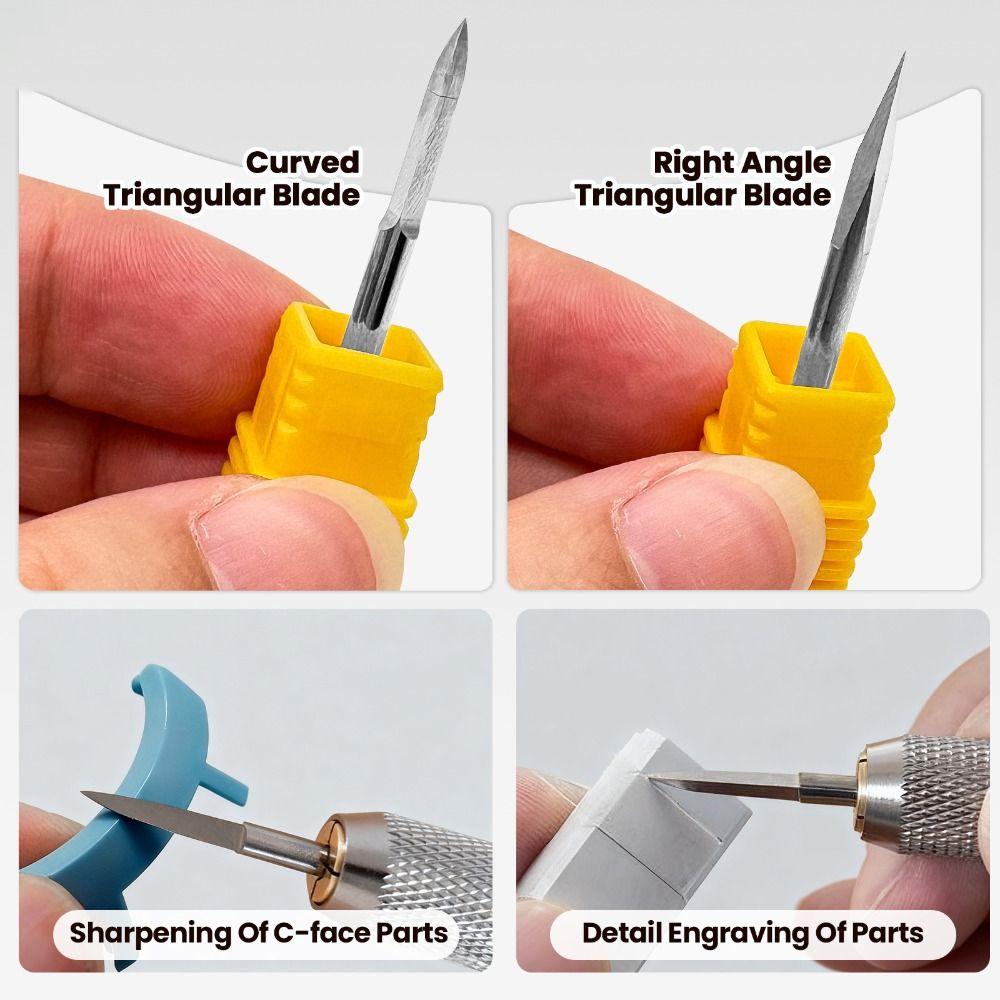 Steel Triangular Scribing Cutter Curved Edge Panel Line Tool Plastic Engraving Tool  Flash Removal