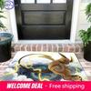Raichu with Lightning and Dragon Print Non-slip Doormat, Soft Absorbent Floor Rug for Home Decor
