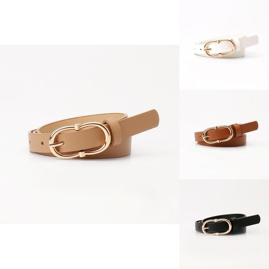 Elegant Womens Slim Faux Leather Waist Belt With Alloy Closure For Daily Commuting