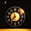 Bedside Glow In Dark Alarm Clock Non Ticking Bedroom Decor Compact Bedside Clock With Luminous
