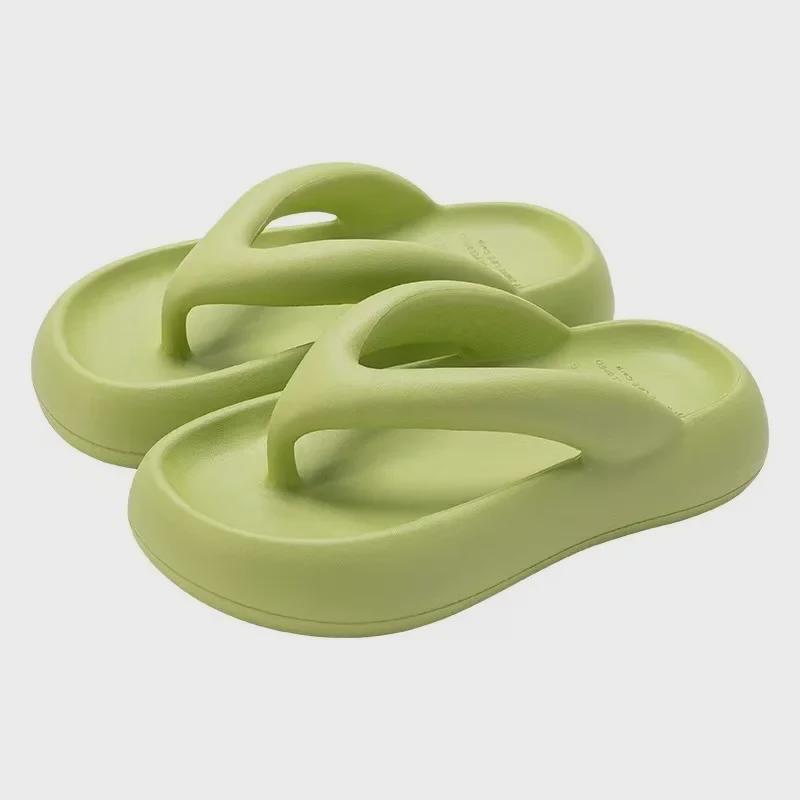 Women's Thick-Soled Flip-Flops: 2025 Summer Beach & Outdoor Sandals for Women and Men