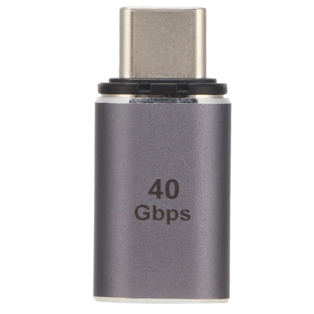 USB C Magnetic Adapter Reversible Design Aluminum Alloy Appearance 40Gbps Transmission Rate Type C Connector for