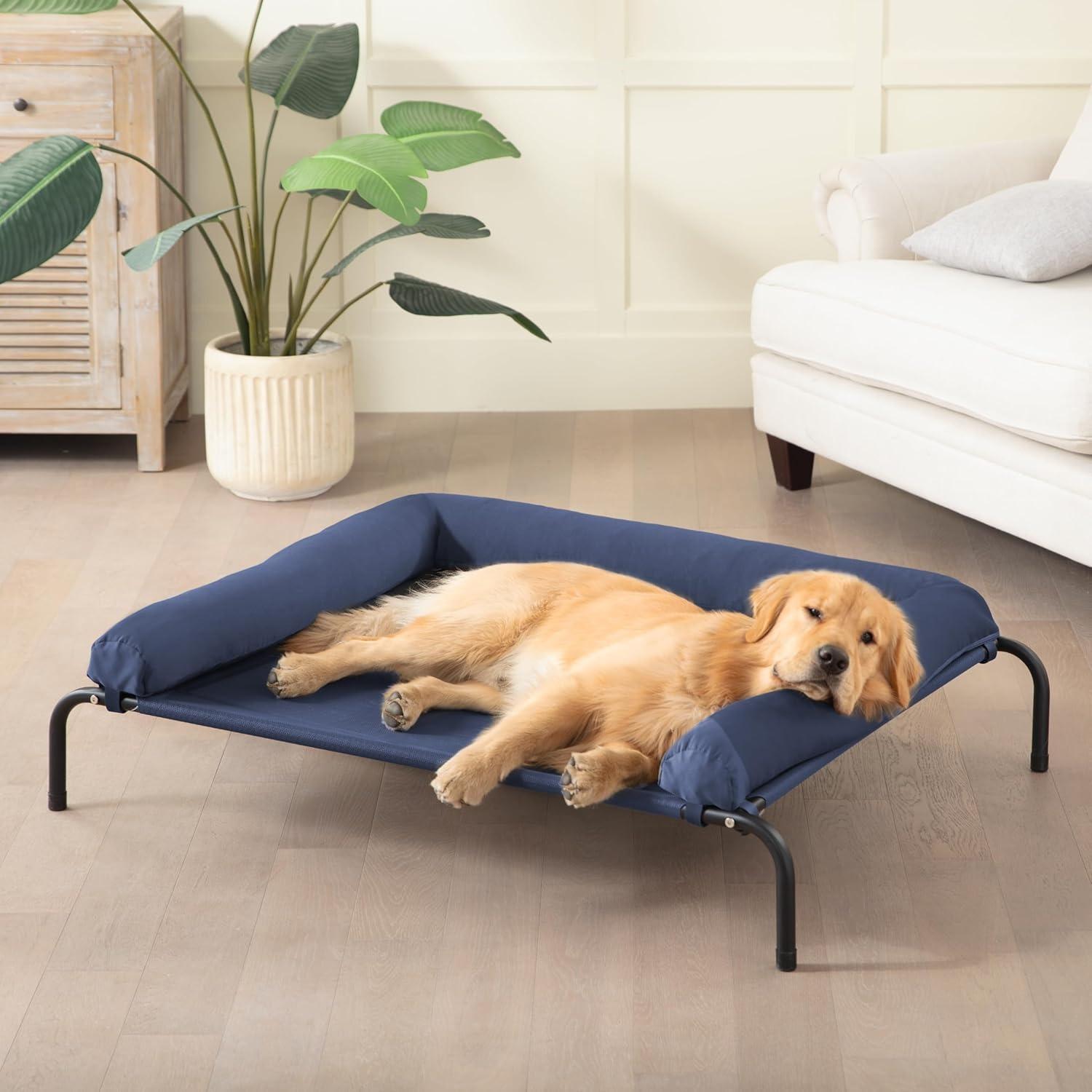 Luxury Orthopedic Dog Elevated Bed Removable