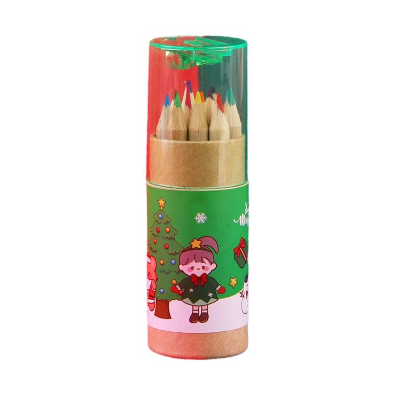 

Christmas Colored Pencils 12 Bright Colors Portable Coloring Pencil for Boys Girls Kids Students Christmas Birthday Gift