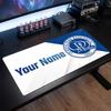 Queens Park Rangers Custom Large Mouse Pad, Personalized Name Text Print, Football Logo Non‑Slip Desk Mat Gaming Gift