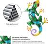 Metal Gecko Wall Decor,Outdoor Hanging Lizard Wall Art,Colorful Metal Lizards Wall Art Decor