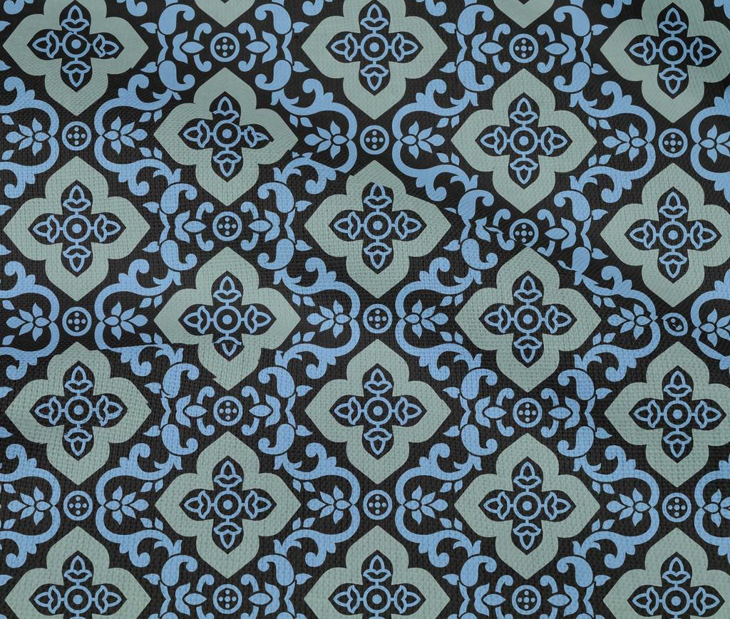 oneOone Cotton Flex Navy Blue Fabric Block Sewing Material Print Fabric By The Yard 40 Inch