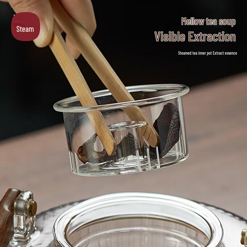 YIHUTEA High-Temperature Resistant Glass Teapot with Infuser