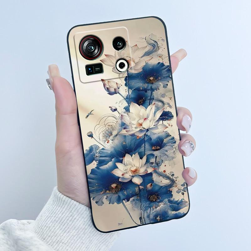 Casing For ZTE Nubia Z40S Pro Case Aesthetic Luxury Cute Cool Boy Girl Cover Black Matte Soft TPU Silicone Shockproof Phone Case