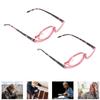 Make-up-Brille, leicht, faltbar, rotierend, Einzellinse, Damen-Vergrößerungs-Kosmetikbrille mit St
