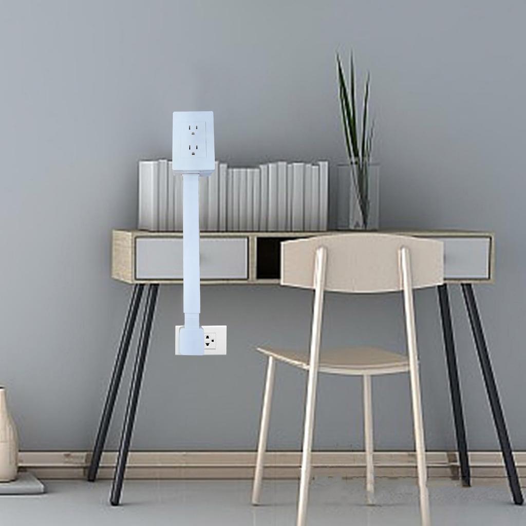 Electrical Extender. Access Hard-to- Outlets! Features USB-A, USB-C, And 2 AC Outlets, Extends 22in-34in, Rotates 180°. Use Behind Couches