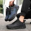 Men’S Black Running Shoes New Casual Soft Bottom 48 Plus Fat Wide Casual Travel Shoes Wear-Resistant Non Slip Walking Sneakers