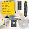 28 Pcs Replacement Parts for Dreame X30 Ultra/Mova E30 Ultra/L10s Pro Ultra Heat,Accessories: 2*Main Brush, 6*Side Brushes, 4*Filter, 8*Mop, 6*Dust