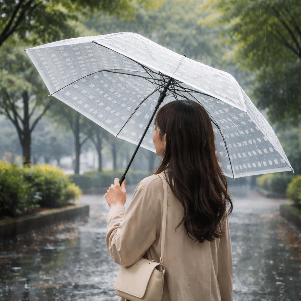 Portable Cartoon Cat Umbrella Waterproof Automatic Umbrella Frosted Umbrella Rainy Day