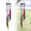 Colorful Outdoor Wind Chimes Hollow Metal Tubes 12 Tubes Aluminum Tube Wind Chime With Hook Hanging Wind Chimes