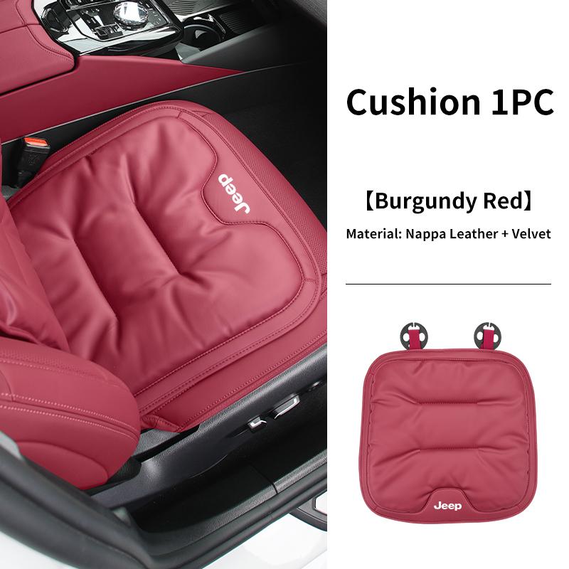 Car Velvet Cushion Vinter Leather Backrest Seat Cover Accessories For Jeep Grand Cherokee Compass Patriot Renegade Wrangler Libe ANO1