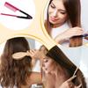 Hair Splint Comb V Shaped Hair Straightener Brush V-Shaped Curved Design Hair Styling Comb for Hotel Dormitory Business Trip