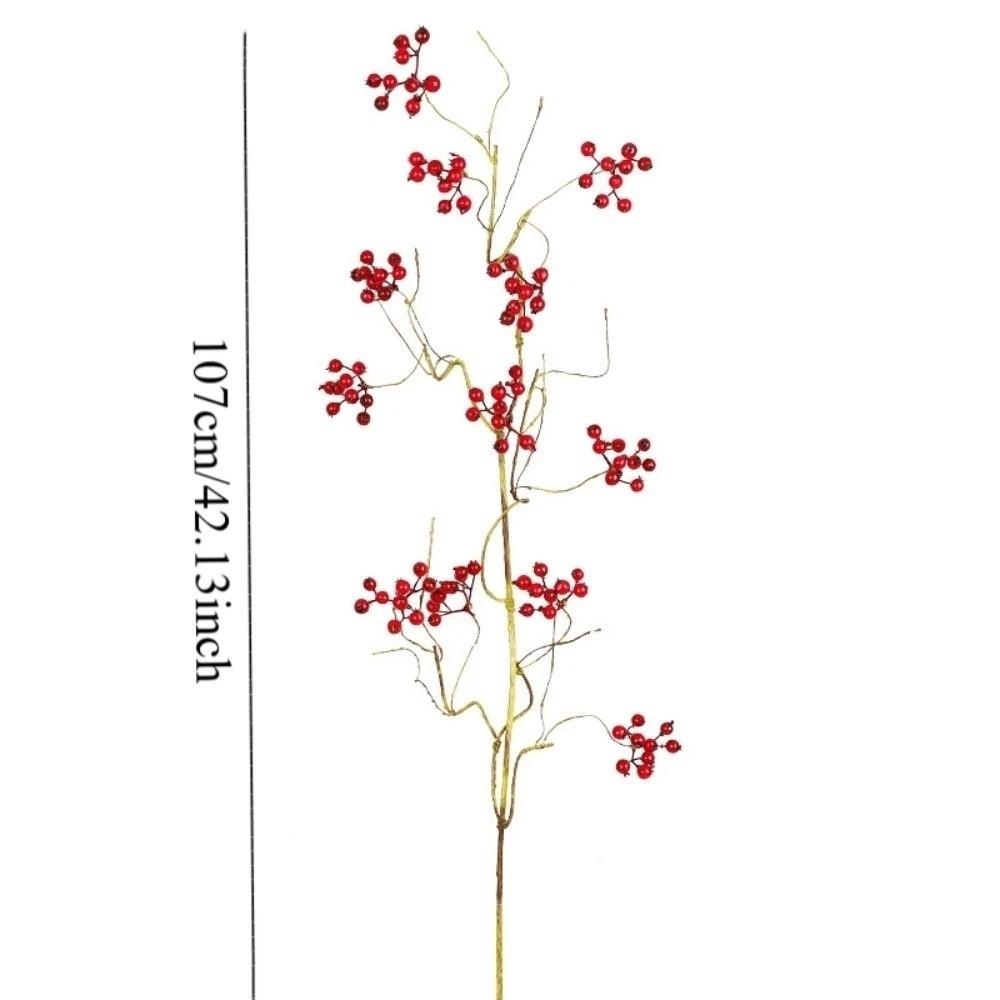 Faux Good Luck Fruits Artificial Foam Berries Branch Luxury Fruits Flower Artificial Berries Fruit Plastic Realistic