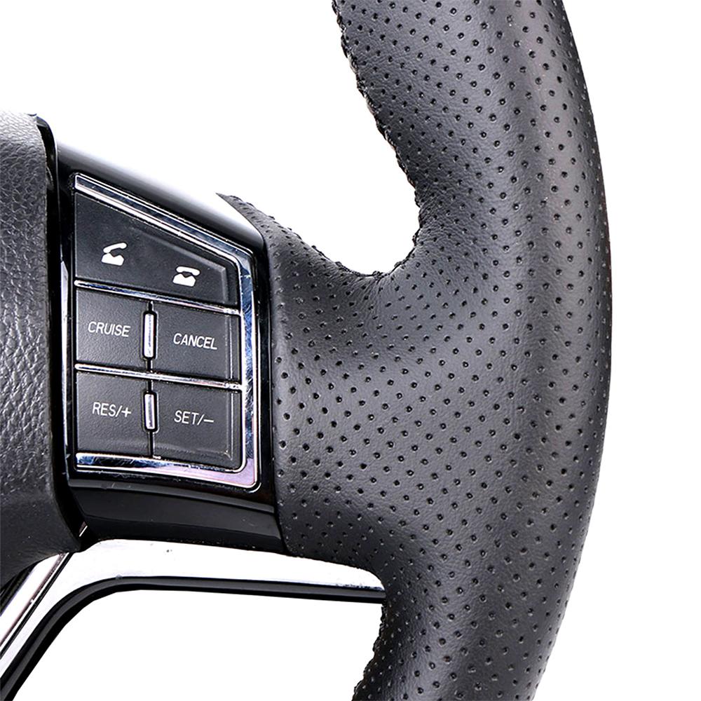 Customized Car Steering Wheel Braiding Cover For Renault Clio 4 (IV) Kaptur Captur 2016-2019 Leather Hand-sewn Steering Wrap