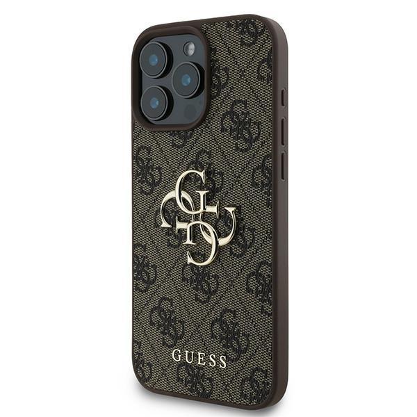 Guess Guhcp16L4Gmgbr Iphone 16 Pro 6.3 Brązowy/Brown Hardcase 4G Duże Logo