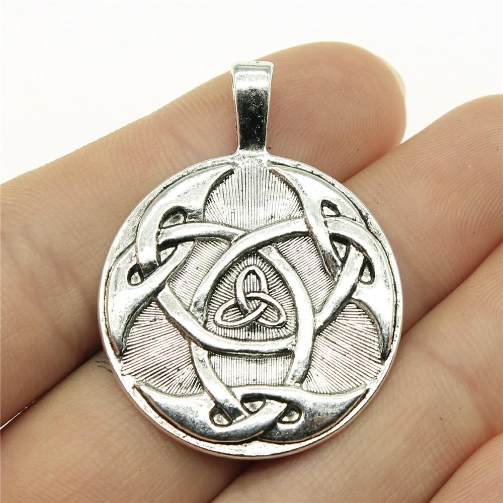 5pcs Triquetra Knot Symbols Triqueta Charms Pendants Antique Jewelry Making DIY Handmade Craft For Jewelry Making