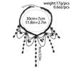 Punk Lace Choker Retro Choker Black Gothic Lolita Teardrop Tassel Necklace
