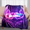 1PC Custom Name Hearts Art Flannel Blankets Patterns Throw Blanket All-Season Soft Gift for Couch, Bed, Camping Gifts