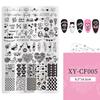 Nail Stamp Plate Nail Art Templates Heart Flower Nail Art Plates for DIY Nail Art Decorations Nails Art Stamping Plates