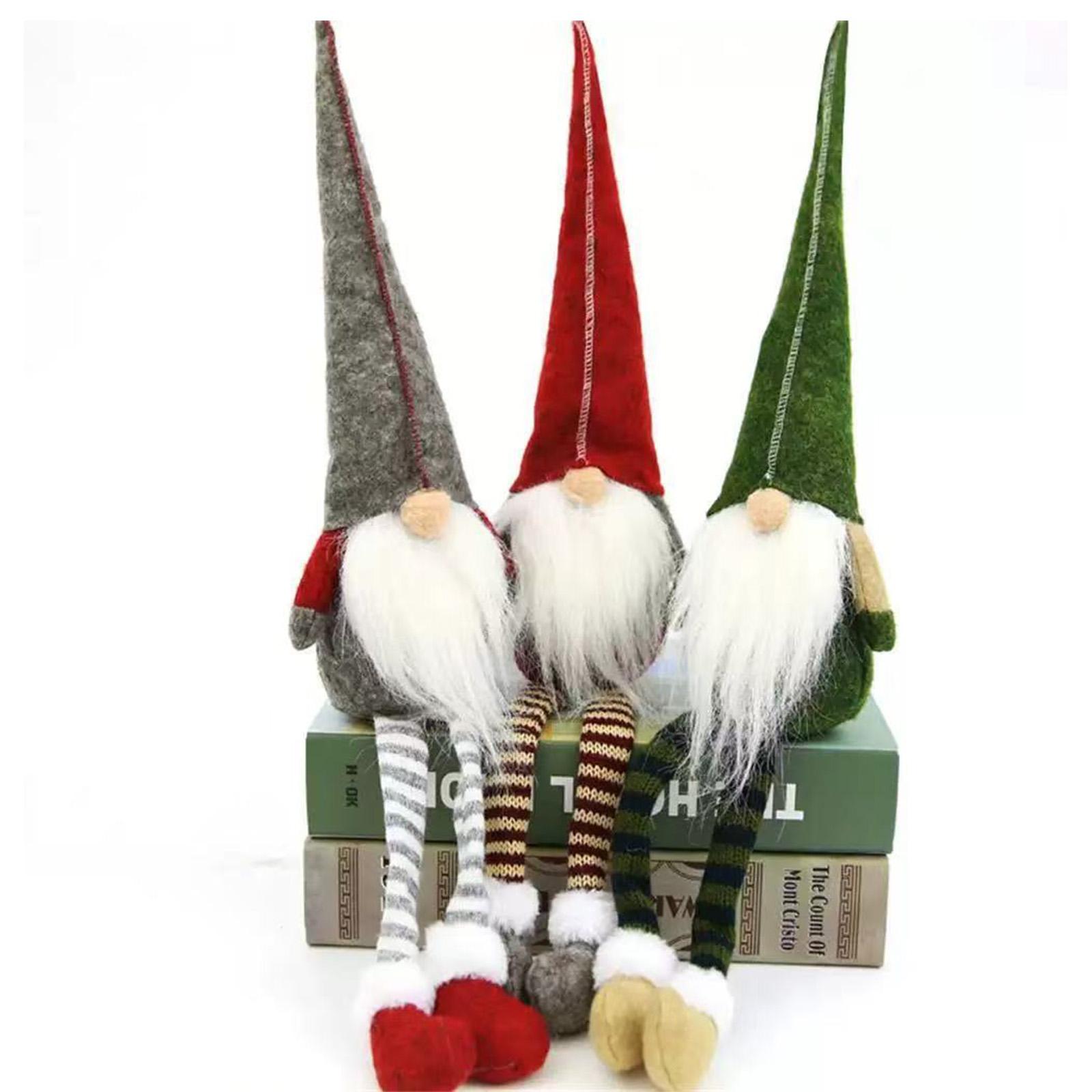 

3 шт. новое рождественское украшение длинные ноги кукла Рудольф рождественский детский подарок украшение окна торгового центра отеля