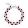 Natural Crystal Stone Jewelry S925 Sterling Silver Bracelet Women's European and American Style Luxury Inlaid with Natural Crystal High-end Design