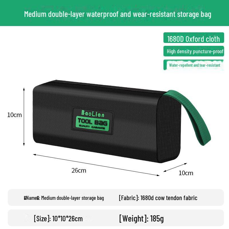 Heavy-Duty Waterproof Canvas Tool Bag: Durable, Wear-Resistant, Multi-Function Portable Handheld Storage for Electricians