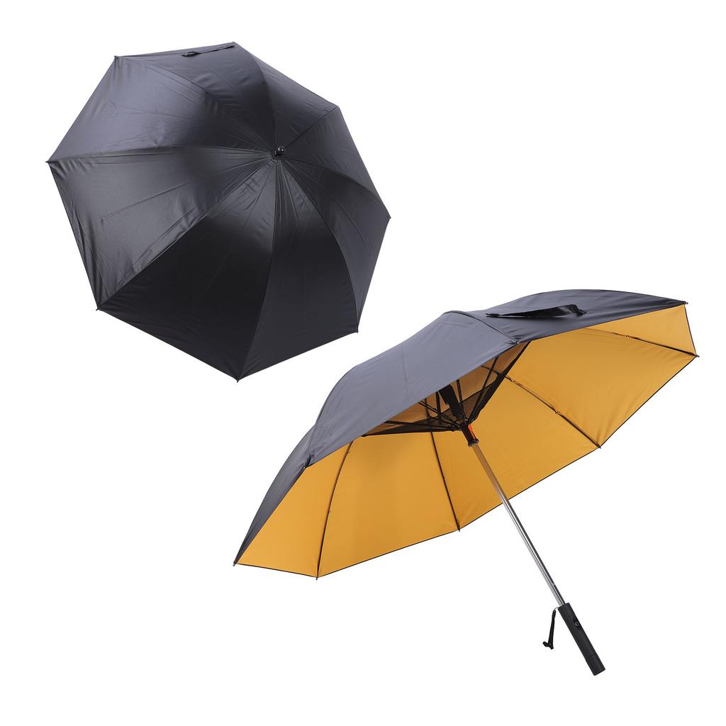 Sun and Rain Umbrella 90cm Length USB Interface Portable UV Sun Umbrella with 3000mah Cooling Fan